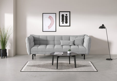 Husk - Husk Sofa, Light Gray Wool