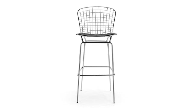 Bertie - Bertie Bar Stool, Chromed Legs