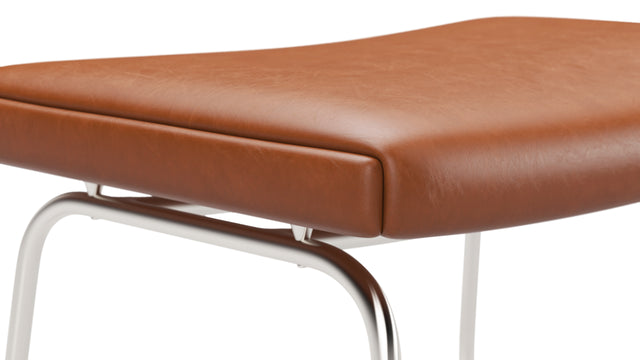 Oslo - Oslo Ottoman, Tan Premium Leather