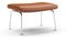 Oslo - Oslo Ottoman, Tan Premium Leather