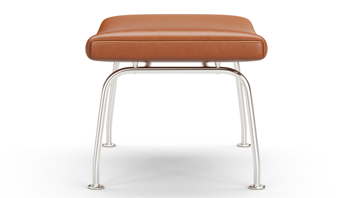 Oslo - Oslo Ottoman, Tan Premium Leather