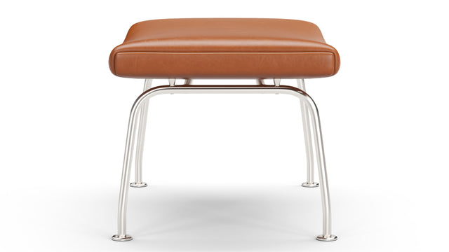 Oslo - Oslo Ottoman, Tan Premium Leather
