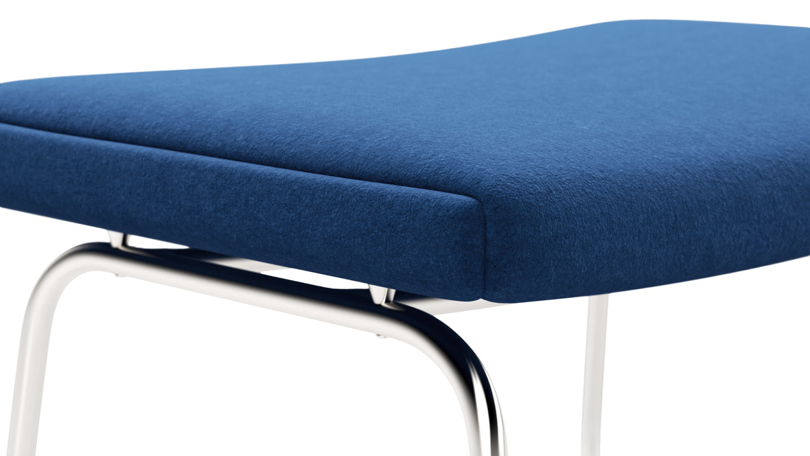 Oslo - Oslo Ottoman, Indigo Blue Wool