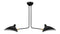 Mouille Ceiling - Mouille Two Arm Ceiling Light, Black