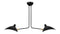 Mouille Ceiling - Mouille Two Arm Ceiling Light, Black