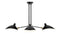 Mouille - Mouille Three Arm Ceiling Light, Small, Black