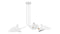 Mouille - Mouille Three Arm Ceiling Light, Small, White