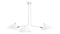 Mouille - Mouille Three Arm Ceiling Light, Small, White