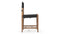 Aksel - Aksel Side Chair, Deep Black Vegan Leather and Walnut Stain