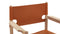 Aksel - Aksel Armchair, Whiskey Brown Vegan Leather and Ash