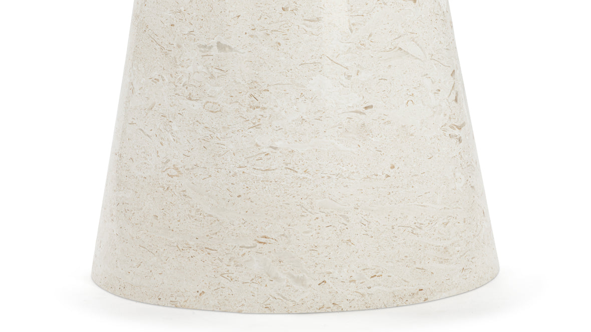 Anson - Anson Round Dining Table, Limestone, 47in