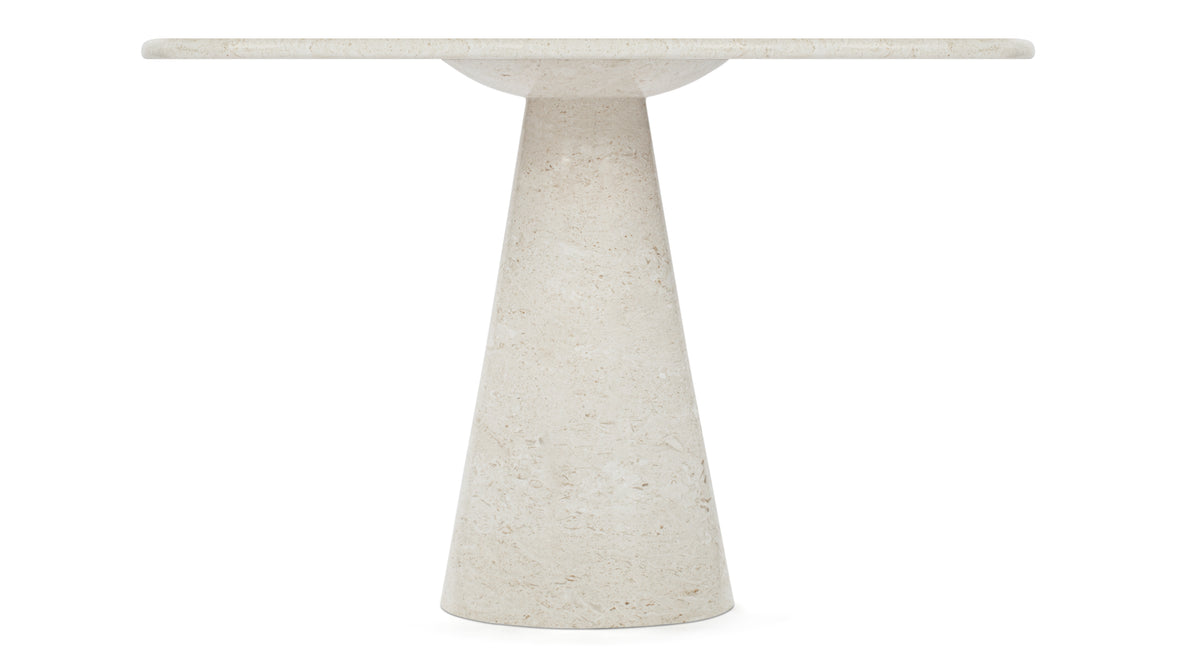 Anson - Anson Round Dining Table, Limestone, 47in