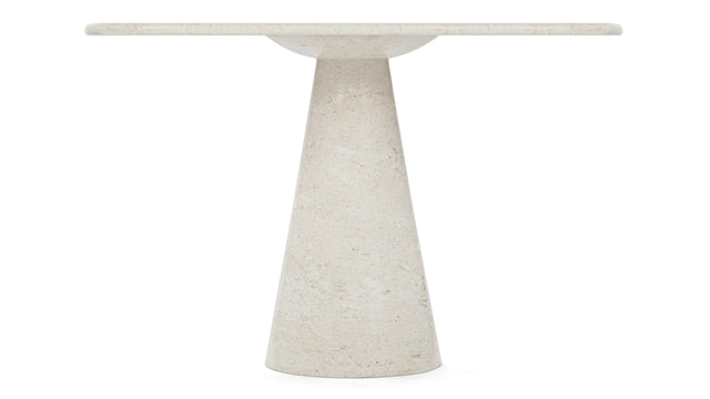 Anson - Anson Round Dining Table, Limestone, 47in