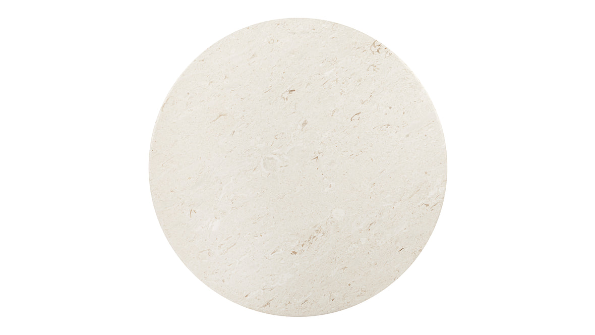 Anson - Anson Round Dining Table, Limestone, 47in