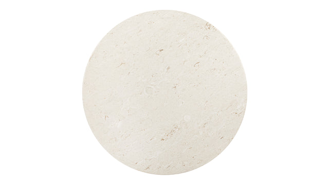 Anson - Anson Round Dining Table, Limestone, 47in
