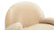 Pacha - Pacha Lounge Armchair, Ecru Velvet