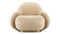 Pacha - Pacha Lounge Armchair, Ecru Velvet