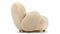 Pacha - Pacha Lounge Armchair, Ecru Velvet