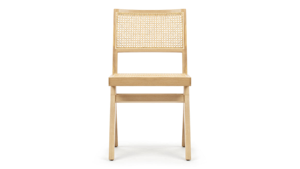 Jeanneret Dining Chair - Pierre Jeanneret Side Chair, Natural Ash