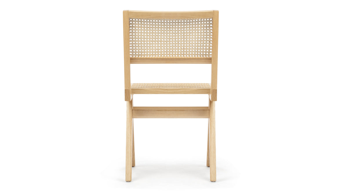 Jeanneret Dining Chair - Pierre Jeanneret Side Chair, Natural Ash