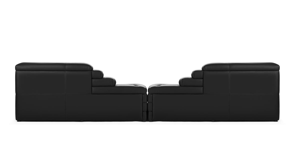 Terrazza - Terrazza Sofa Combination, Black Vegan Leather