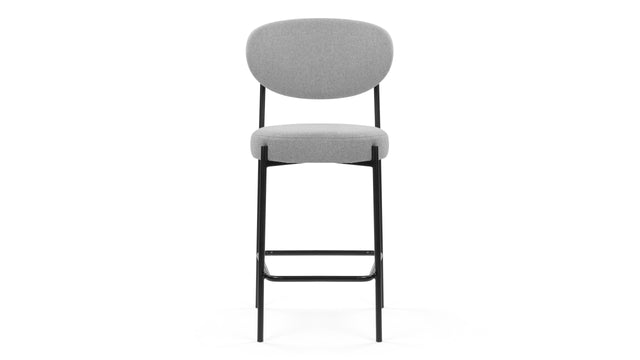 Nyx - Nyx Counter Stool, Mid Gray Brushed Weave