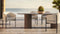 Saturn - Saturn Oval Dining Table, Dark Emperador Marble, 98in