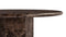 Saga - Saga Round Dining Table, Dark Emperador Marble, 47in