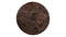 Saga - Saga Round Dining Table, Dark Emperador Marble, 47in