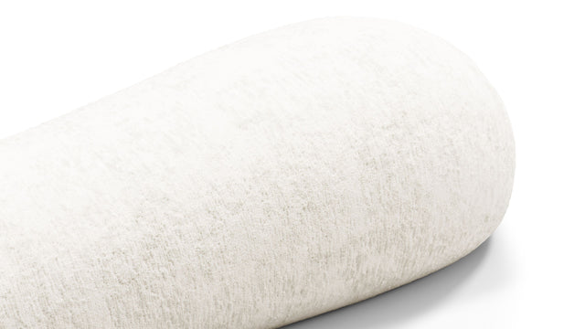 On the Rocks - On the Rocks Module, Large Backrest, White Textured Chenille