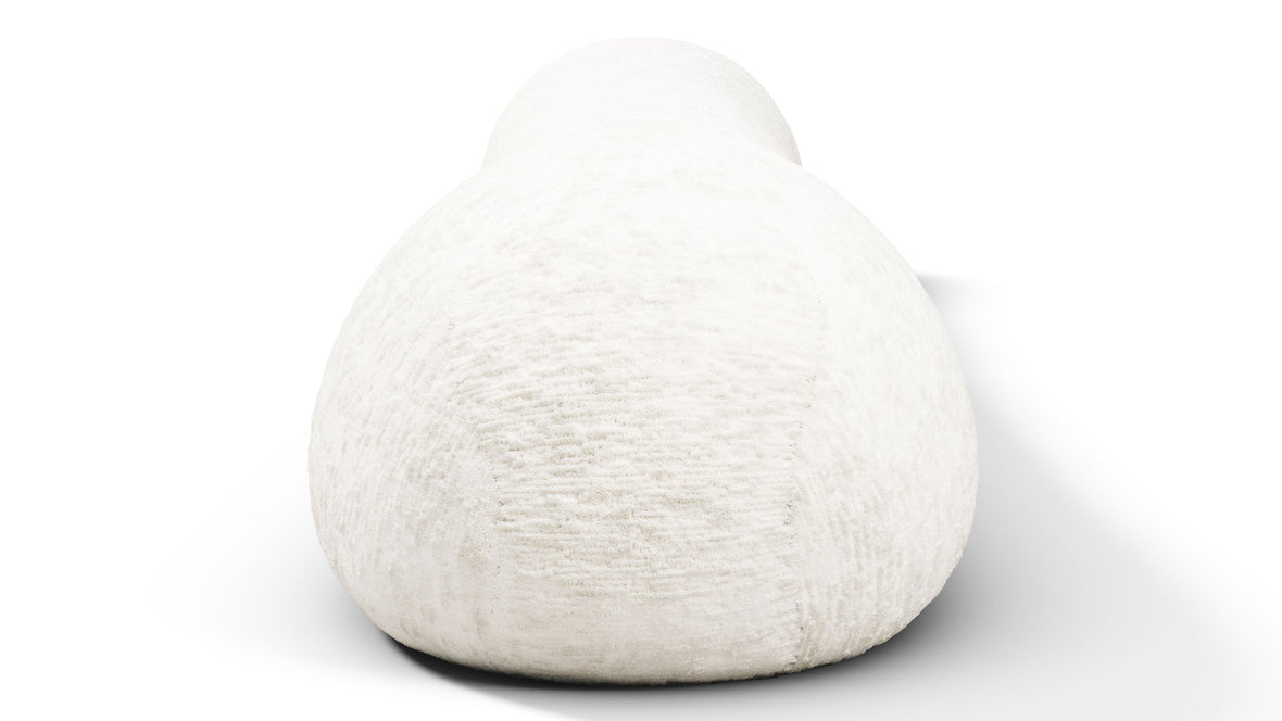 On the Rocks - On the Rocks Module, Large Backrest, White Textured Chenille