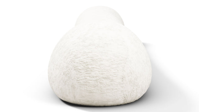 On the Rocks - On the Rocks Module, Large Backrest, White Textured Chenille