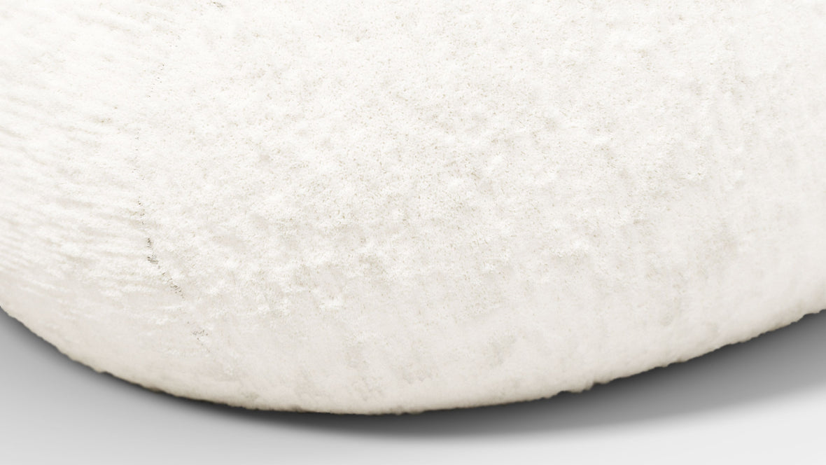On the Rocks - On the Rocks Module, Backrest, White Textured Chenille