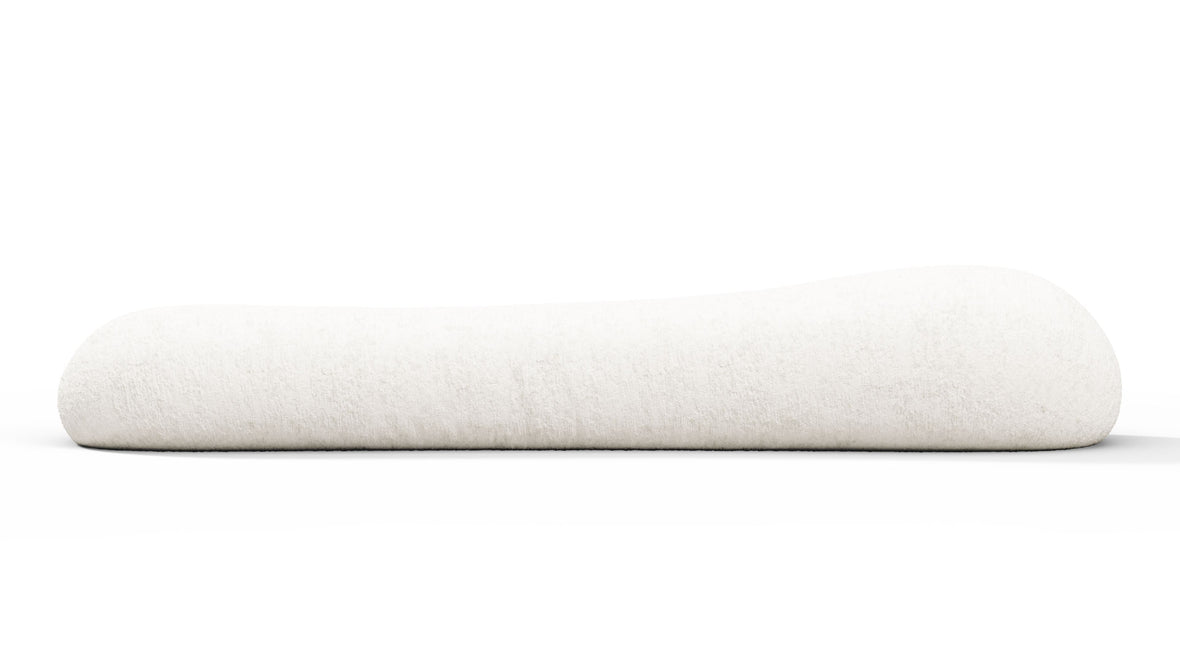 On the Rocks - On the Rocks Module, Backrest, White Textured Chenille