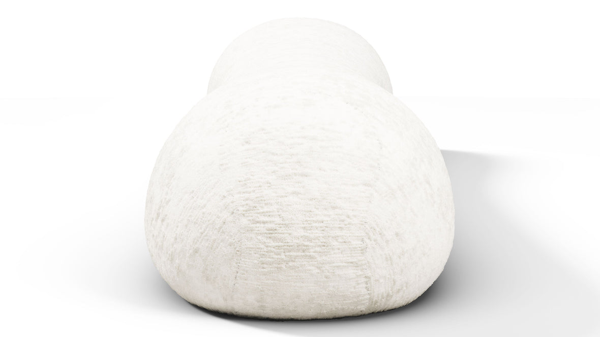 On the Rocks - On the Rocks Module, Backrest, White Textured Chenille