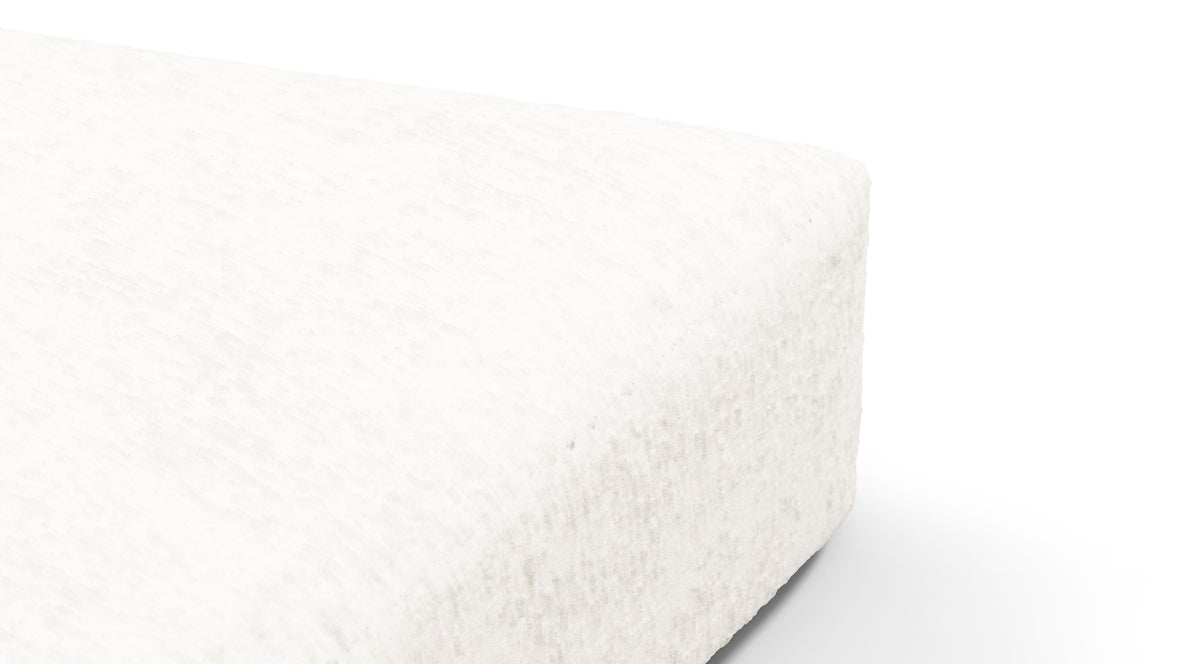 On the Rocks - On the Rocks Module, Seat Section 4, White Textured Chenille