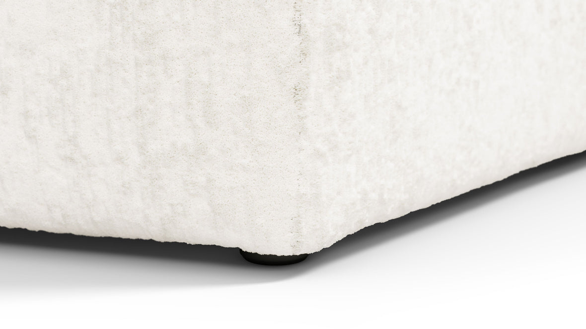On the Rocks - On the Rocks Module, Seat Section 4, White Textured Chenille
