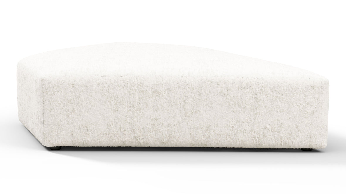 On the Rocks - On the Rocks Module, Seat Section 4, White Textured Chenille