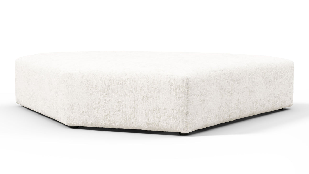 On the Rocks - On the Rocks Module, Seat Section 4, White Textured Chenille