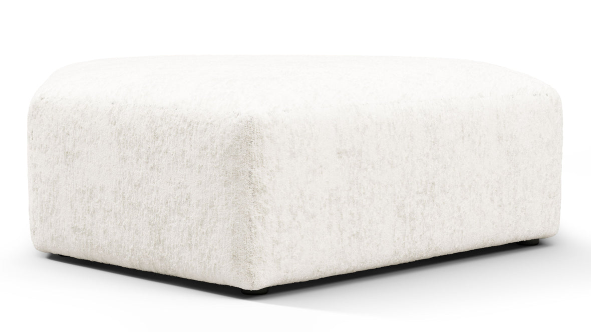 On the Rocks - On the Rocks Module, Seat Section 4, White Textured Chenille