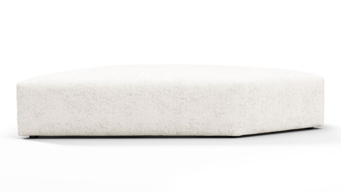 On the Rocks - On the Rocks Module, Seat Section 4, White Textured Chenille