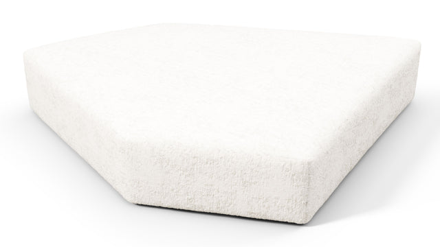 On the Rocks - On the Rocks Module, Seat Section 4, White Textured Chenille