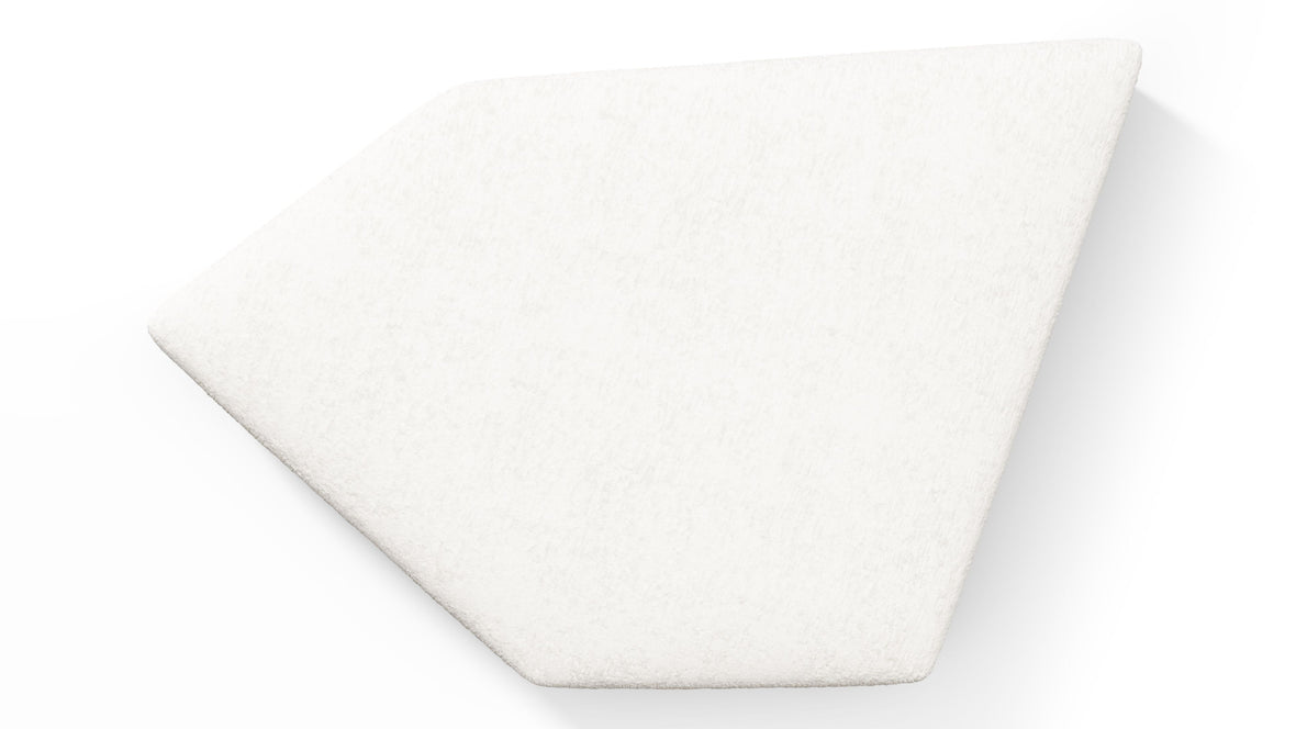 On the Rocks - On the Rocks Module, Seat Section 4, White Textured Chenille