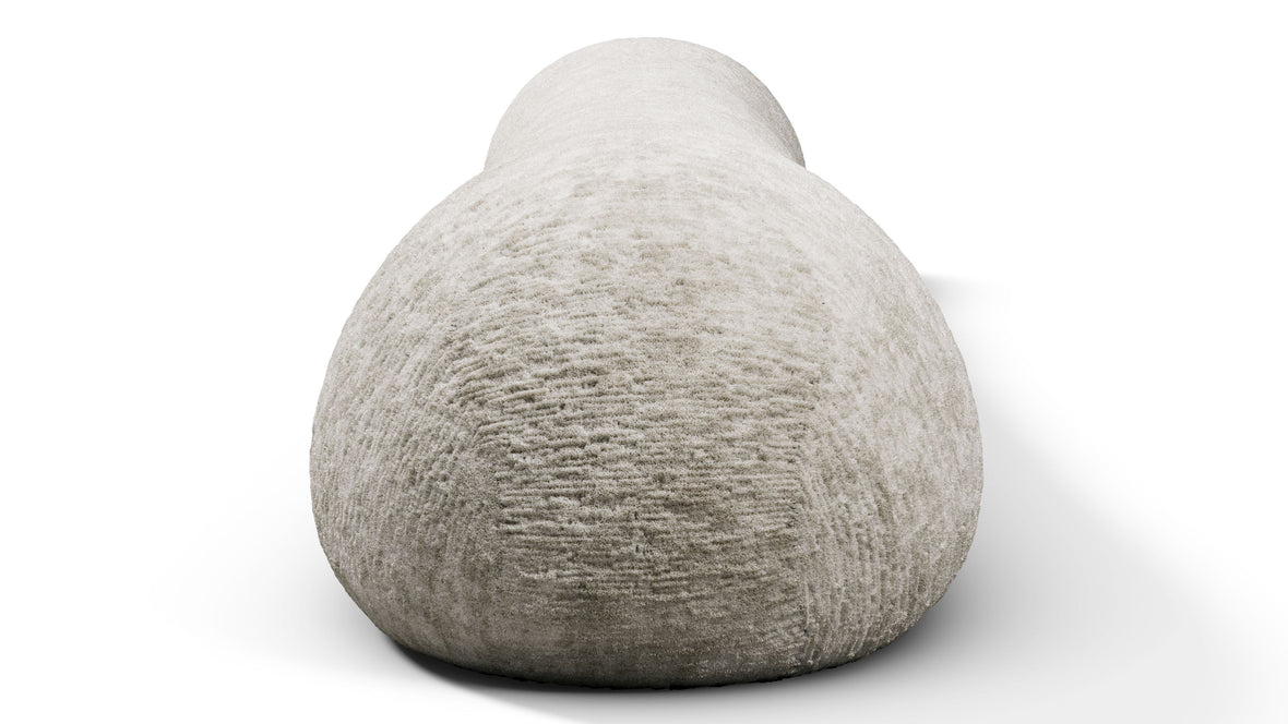 On the Rocks - On the Rocks Module, Large Backrest, Dove Textured Chenille