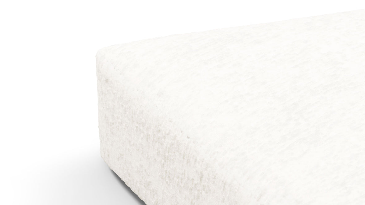 On the Rocks - On the Rocks Module, Seat Section 3, White Textured Chenille