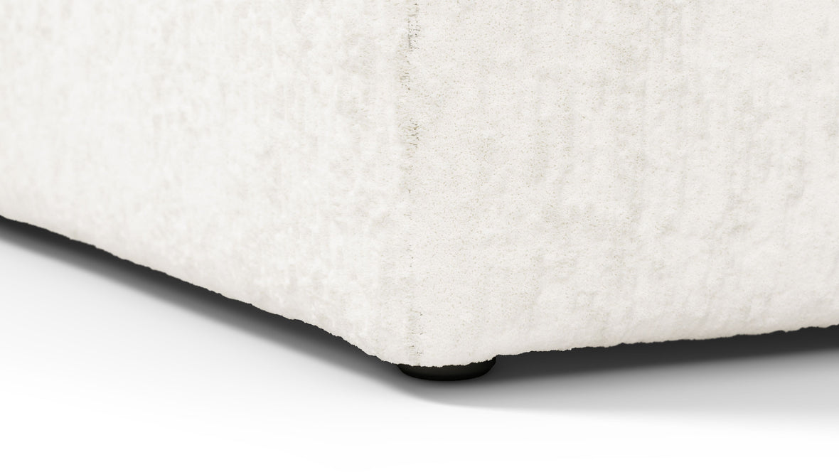 On the Rocks - On the Rocks Module, Seat Section 3, White Textured Chenille