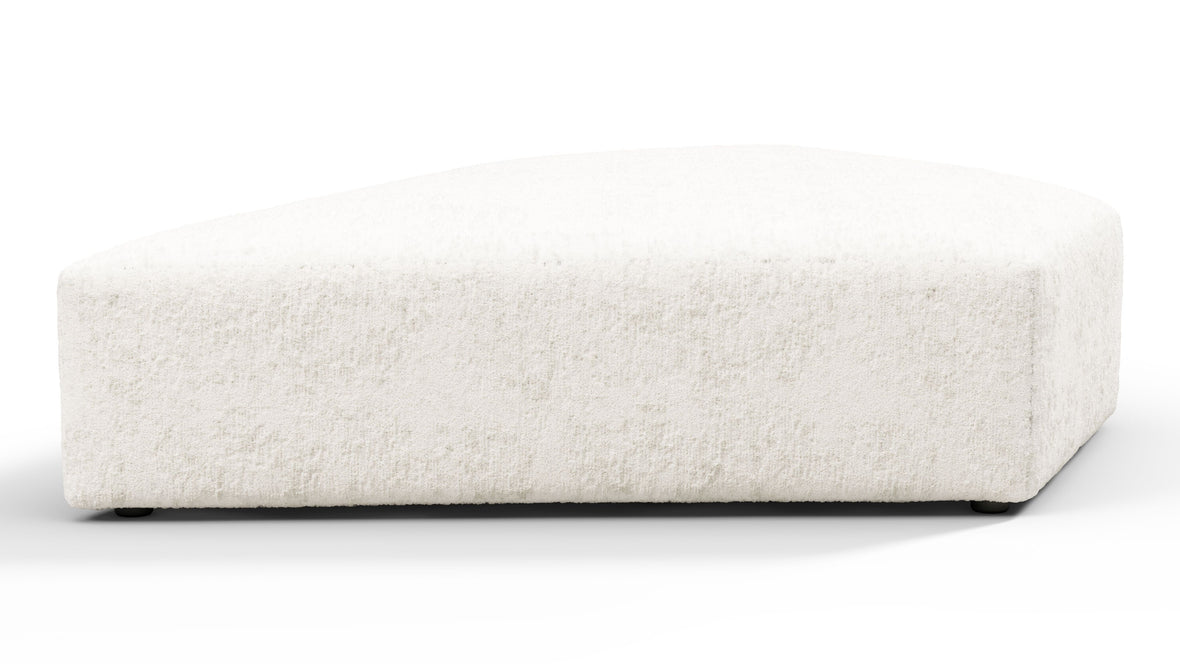 On the Rocks - On the Rocks Module, Seat Section 3, White Textured Chenille