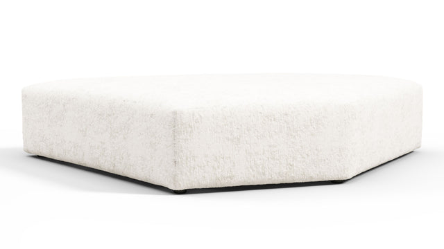 On the Rocks - On the Rocks Module, Seat Section 3, White Textured Chenille