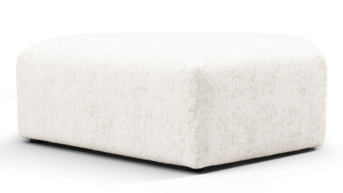 On the Rocks - On the Rocks Module, Seat Section 3, White Textured Chenille