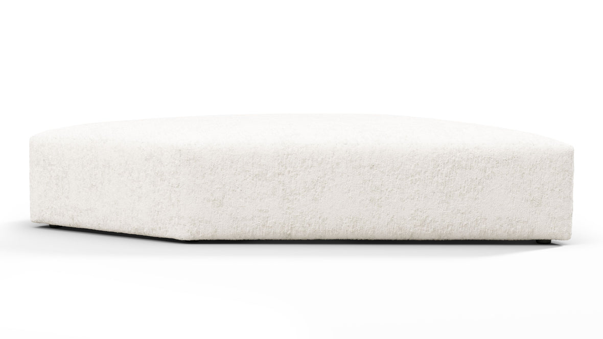 On the Rocks - On the Rocks Module, Seat Section 3, White Textured Chenille
